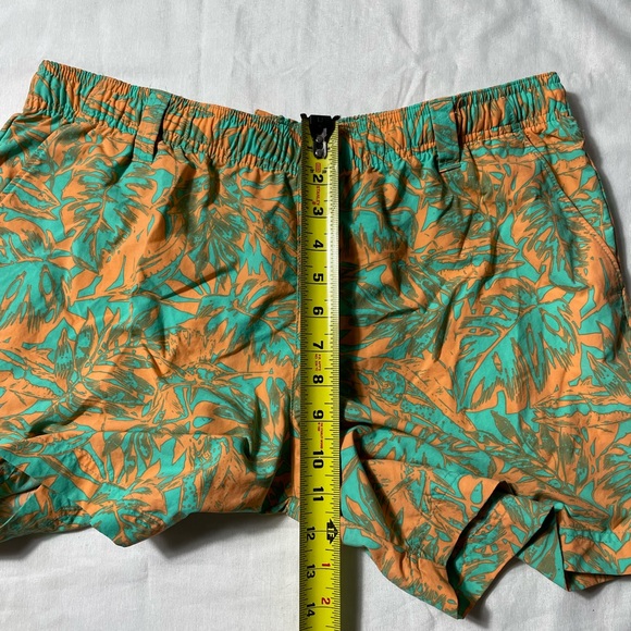 Columbia PFG Super backcast water shorts electric turquoise Hawaiian print L - Picture 5 of 10